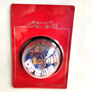 Nhãn dán tủ lạnh Ma Cao - Kho báu xúc xắc Roulette, ba và năm xúc xắc, giá ưu đãi 162.800 VND 3