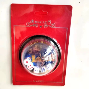 Nhãn dán tủ lạnh Ma Cao - Kho báu xúc xắc Roulette, ba và năm xúc xắc, giá ưu đãi 162.800 VND 7