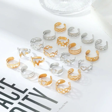Nhẫn Mở Chân Retro Bạc/Vàng Chịu Mài Mòn - Phong Cách Teen Nữ, Giá Ưu Đãi 39.050₫