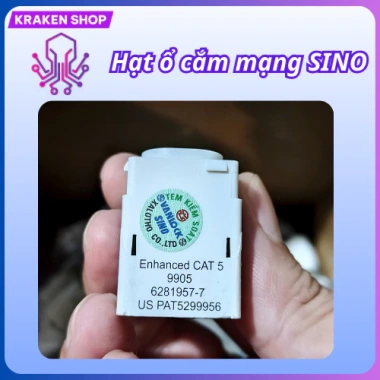 Nhân ổ cắm mạng âm tường SINO VANLOCK bo tròn góc chuẩn Cat5 - Giá 25.000 VND