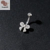 Nhẫn rốn hoa thép không gỉ cho nữ - Khuyên bụng xỏ lỗ bền, COD 39.7k 3