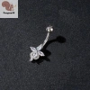 Nhẫn rốn hoa thép không gỉ cho nữ - Khuyên bụng xỏ lỗ bền, COD 39.7k 5