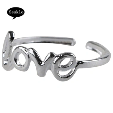 Nhẫn thời trang nữ điều chỉnh mở - Rỗng Tình Yêu đơn giản, phù hợp bãi biển 3 Nhẫn thời trang nữ điều chỉnh mở - Rỗng Tình Yêu đơn giản, phù hợp bãi biển 3