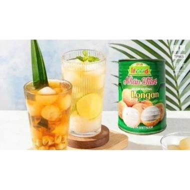 Nhãn tươi ngâm đường Long An 565gr - Thức uống giải nhiệt, không hóa chất, chỉ 62.000₫