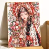 Nhân Vật Cổ Chữ Thập Bộ Hoạt Hình Cô Gái Đẹp Handmade 2.024 Phong Cách Mới In Chính Xác 2