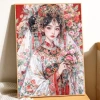 Nhân Vật Cổ Chữ Thập Bộ Hoạt Hình Cô Gái Đẹp Handmade 2.024 Phong Cách Mới In Chính Xác 6