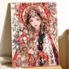 Nhân Vật Cổ Chữ Thập Bộ Hoạt Hình Cô Gái Đẹp Handmade 2.024 Phong Cách Mới In Chính Xác 10