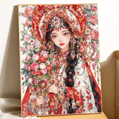 Nhân Vật Cổ Chữ Thập Bộ Hoạt Hình Cô Gái Đẹp Handmade 2.024 Phong Cách Mới In Chính Xác 10