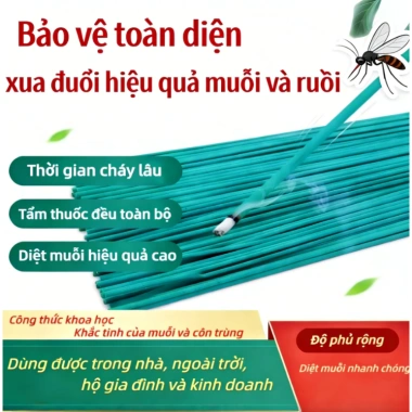 Nhang Diệt Muỗi Ruồi Cao Cấp - Công Thức Mạnh, Hiệu Quả 100% Dùng Cho Nhà Vệ Sinh, Nhà Hàng, Bếp - 73.445₫