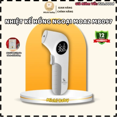 Nhiệt kế hồng ngoại Moaz MB097 - Michi Baby MC759, Bảo hành 12 tháng, Giá ưu đãi 735.000₫
