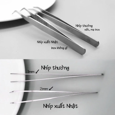 Nhíp gắp đầu nhọn 12cm loại tốt - Độ bền cao, gắp đồ thủ công, chỉ 30.000₫