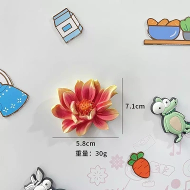 Nhựa Hoa Tủ Lạnh 3D Miếng Dán - Mô Phỏng Thực Vật Ba Chiều, Giá 104.500₫ 6