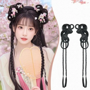 Nơ Bun Head Tóc Giả Hanfu Đuôi Ngựa Xoắn, Kẹp Móng Vuốt Nhẹ, Tóc Nối Dài Tự Nhiên – 178.200₫ 5 Nơ Bun Head Tóc Giả Hanfu Đuôi Ngựa Xoắn, Kẹp Móng Vuốt Nhẹ, Tóc Nối Dài Tự Nhiên – 178.200₫ 5