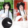 Nơ Bun Head Tóc Giả Hanfu Đuôi Ngựa Xoắn, Kẹp Móng Vuốt Nhẹ, Tóc Nối Dài Tự Nhiên – 178.200₫ 7