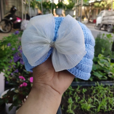 Nơ Voan Handmade Trang Trí Đồ Em Bé – Áo, Túi, Băng Đồ Giá Chỉ 12.000₫ 8