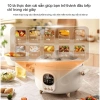 Nồi áp suất điện Hàn Quốc men gốm 3 ngăn đa năng, chống dính, nấu cơm nhanh 3