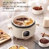 Nồi áp suất điện Hàn Quốc men gốm 3 ngăn đa năng, chống dính, nấu cơm nhanh 4
