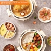 Nồi áp suất điện Hàn Quốc men gốm 3 ngăn đa năng, chống dính, nấu cơm nhanh 5
