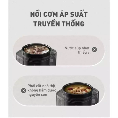 Nồi cơm áp suất đa năng Joyoung JHPC-5.100 5L 900W 11 chức năng, 2 lòng nồi, hẹn giờ, BH 24t - Giá 1.734.200₫