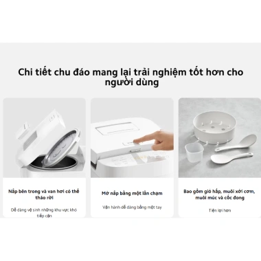 Nồi Cơm Điện Xiaomi 1.5L/4L Đa Năng, Chính Hãng, Bảo Hành 12 Tháng, Giá Ưu Đãi 1.4 Triệu