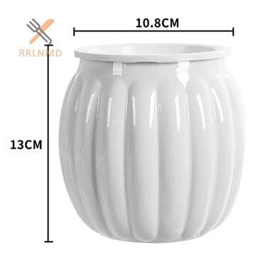 Nồi Hoa Hình Bí Ngô Nhựa Trong Suốt Dày - Đồ Trang Trí Bàn, Giá Chỉ 23.650 VND