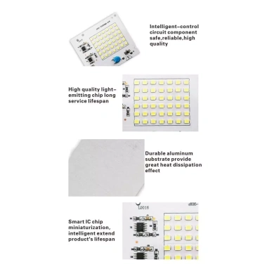 NORBORTO Chip Đèn LED SMD 2.835 10‑100W Độ Sáng Cao Bảng Đèn Trắng Điều Khiển Từ Xa 6