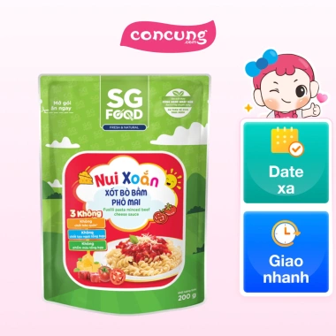 Nui xoắn xốt bò bằm phô mai 200g - Giảm còn 32.000đ, vị béo thơm, tiện lợi 2