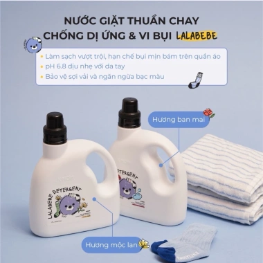 Nước giặt đồ sơ sinh hữu cơ K-mom Lalabebe Hàn Quốc - Giảm còn 179.000₫ 2