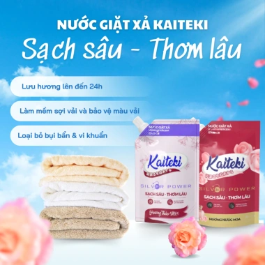 Nước Giặt Xả Kaiteki 2L - Thơm Lâu, Sạch Sâu, Mua 1 Tặng 1 Giá 109.222₫