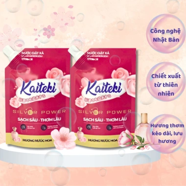 Nước Giặt Xả Kaiteki 2L - Thơm Lâu, Sạch Sâu, Mua 1 Tặng 1 Giá 109.222₫