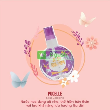 Nước hoa bé gái Pucelle Mist Jolly Rhythm tím 75ml xịt ngọt - Giá rẻ 58.000₫ 4