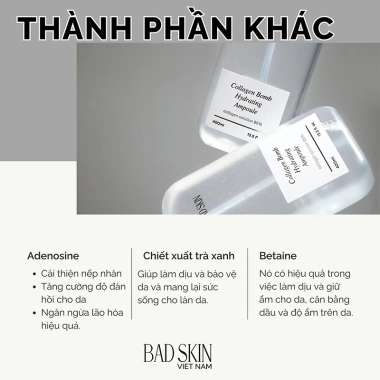 Nước Hoa Hồng BADSKIN Collagen Bomb 400ml - Dưỡng ẩm sâu, làm sáng da, giá 319.000đ ThegioiSkinfood
