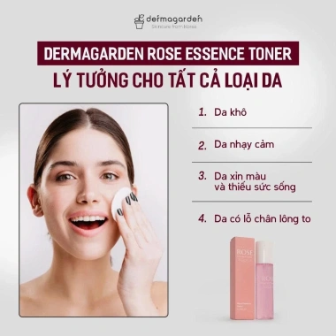 Nước Hoa Hồng Dermagarden Rose Essence Toner 150ml – Dưỡng ẩm, se khít lỗ chân lông, giảm còn 560k 8