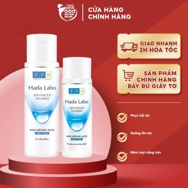 Nước hoa hồng Hada Labo Advanced Nourish Hyaluron 170ml/40ml - Dưỡng ẩm sâu, làm mờ nếp nhăn, giá chỉ 69.000đ