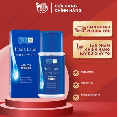 Nước Hoa Hồng Hada Labo Perfect White Arbutin Lotion 40ml - Dưỡng trắng, giảm thâm, chỉ 73.000₫