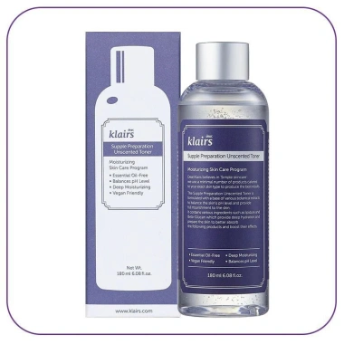Nước Hoa Hồng Klairs Không Mùi 180ml Dành Cho Da Nhạy Cảm - Giá Sale 175.200₫ 6