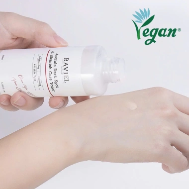Nước Hoa Hồng Raviel Acerola Dark Spot Blemish Care Toner 150ml - Dưỡng Sáng, Mờ Thâm Vạch Đỏ, Giá Ưu Đãi 132.574₫ 4