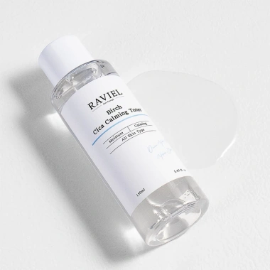 Nước hoa hồng Raviel Calming Toner 150ml - Dịu da, Cica, Birch, xanh dương, 149k