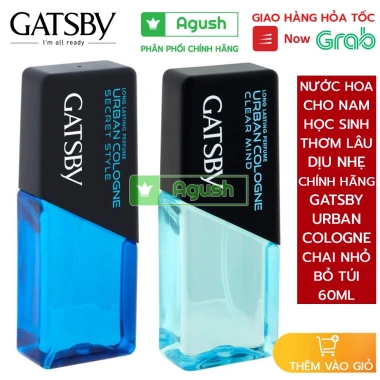Nước hoa nam học sinh chính hãng Gatsby Urban Cologne 60ml - Thơm lâu, nhẹ nhàng, 99k