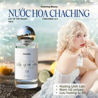 Nước hoa unisex ChaChing 45ml - gió biển, linh lan, gỗ ấm - lưu hương lâu, giá ưu đãi