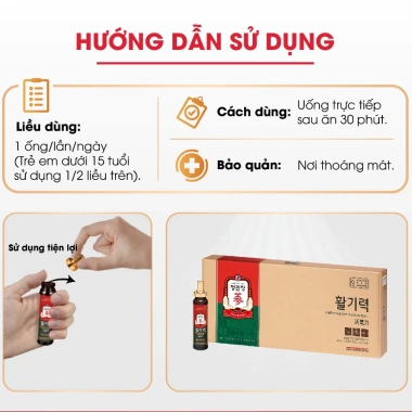 Nước hồng sâm Hàn Quốc Vital Tonic - Tăng đề kháng, sức khỏe, chống lão hóa, chỉ 880.000 VND 3 Nước hồng sâm Hàn Quốc Vital Tonic - Tăng đề kháng, sức khỏe, chống lão hóa, chỉ 880.000 VND 3