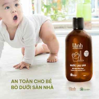 Nước Lau Sàn Nhà Lành HomeCare 500ml Chiết Xuất Bồ Hòn Men Gạo Cỏ Mềm - 131k