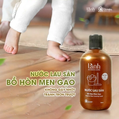 Nước Lau Sàn Nhà Lành HomeCare 500ml Chiết Xuất Bồ Hòn Men Gạo Cỏ Mềm - 131k