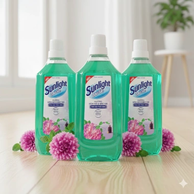 Nước lau sàn SUNLIGHT 1kg Khử khuẩn, diệt mùi, sạch sáng, giá 35.280 VND 9