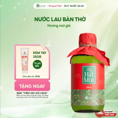 Nước Mùi Già Chưng Cất Tự Nhiên Cỏ Mềm 300ml Giá Giảm 170.000đ, Hương Thơm Tự Nhiên