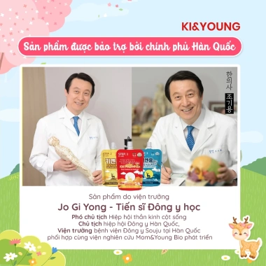 Nước nhung hươu Ki&Young cho bé 1 tuổi, vị ngọt, đóng túi tiện lợi 33.000 VND 3