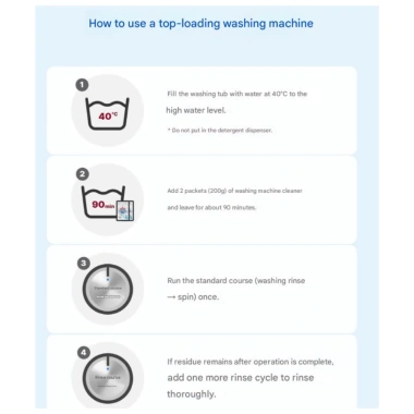 Nước rửa bong bóng máy giặt HOMESTAR 100g x2 - Loại bỏ cặn, nấm mốc, mùi hôi, làm sạch mạnh