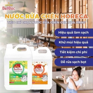 Nước rửa chén Bell Đức 10kg hương chanh - Giá siêu ưu đãi 120k, tẩy dầu mạnh, thơm mát sạch bát