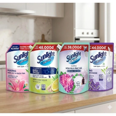 Nước Sunlight lau sàn 3,4kg - Giảm giá mạnh, sạch sâu, hương thơm, chỉ 86.000₫