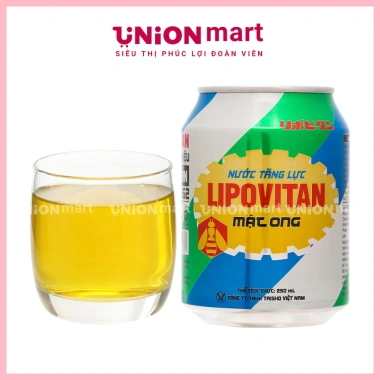 Nước Tăng Lực Lipovitan Mật Ong 250ml - Giá 64k, bổ sung năng lượng hỗ trợ sức bền